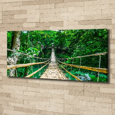 Tableau mural sur toile Pont de la forêt tropicale