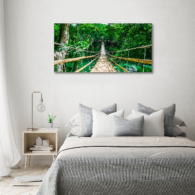 Tableau mural sur toile Pont de la forêt tropicale