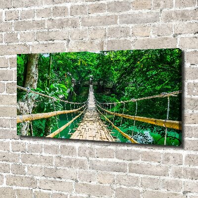 Tableau mural sur toile Pont de la forêt tropicale