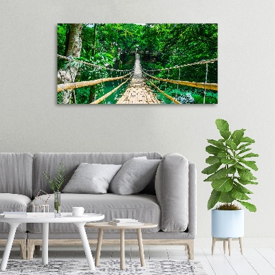 Tableau mural sur toile Pont de la forêt tropicale