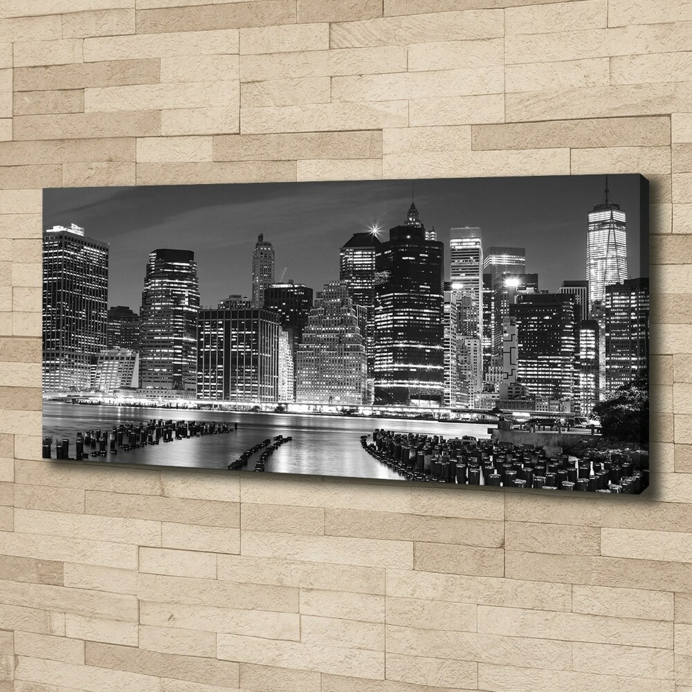 Tableau mural sur toile Manhattan de nuit