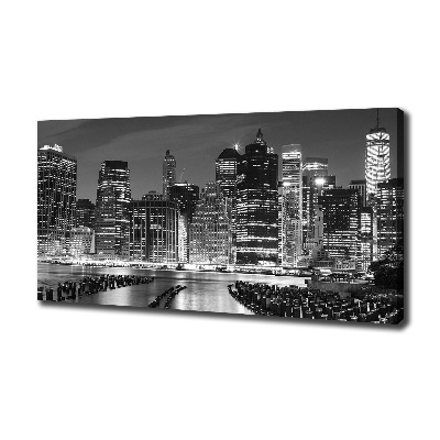 Tableau mural sur toile Manhattan de nuit