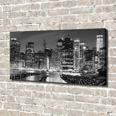 Tableau mural sur toile Manhattan de nuit