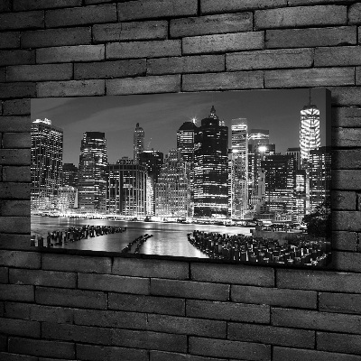 Tableau mural sur toile Manhattan de nuit