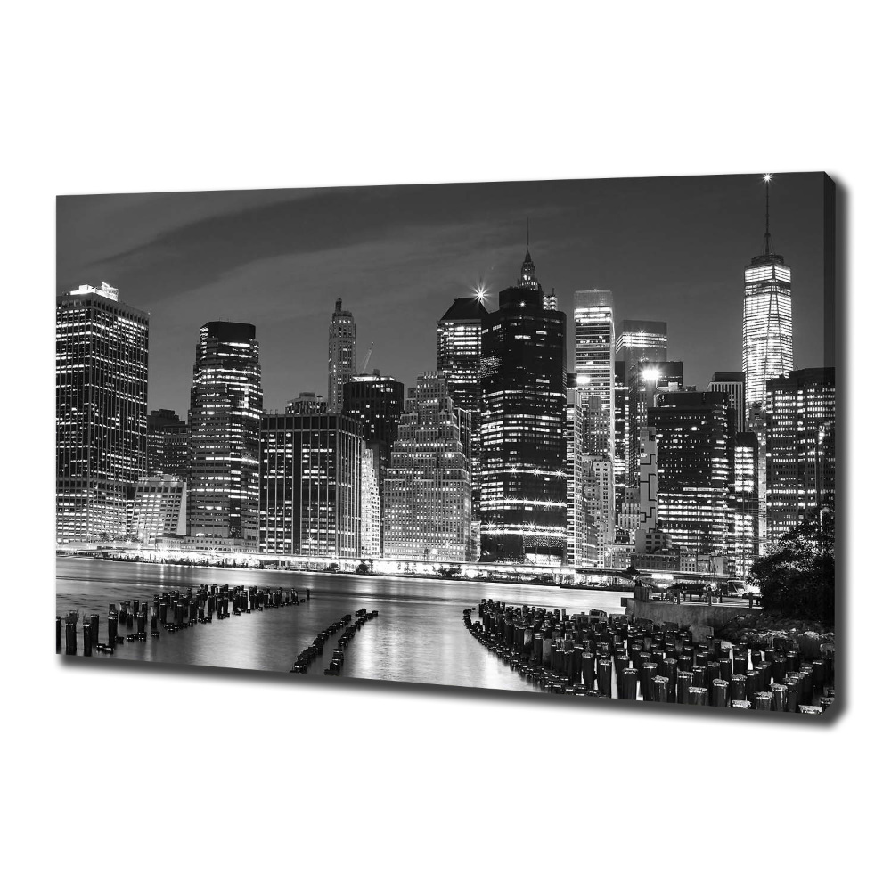 Tableau mural sur toile Manhattan de nuit