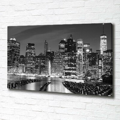 Tableau mural sur toile Manhattan de nuit