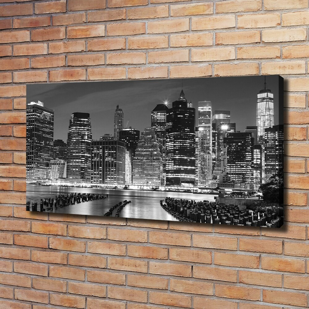 Tableau mural sur toile Manhattan de nuit