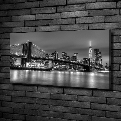 Tableau mural sur toile Pont de Brooklyn Manhattan