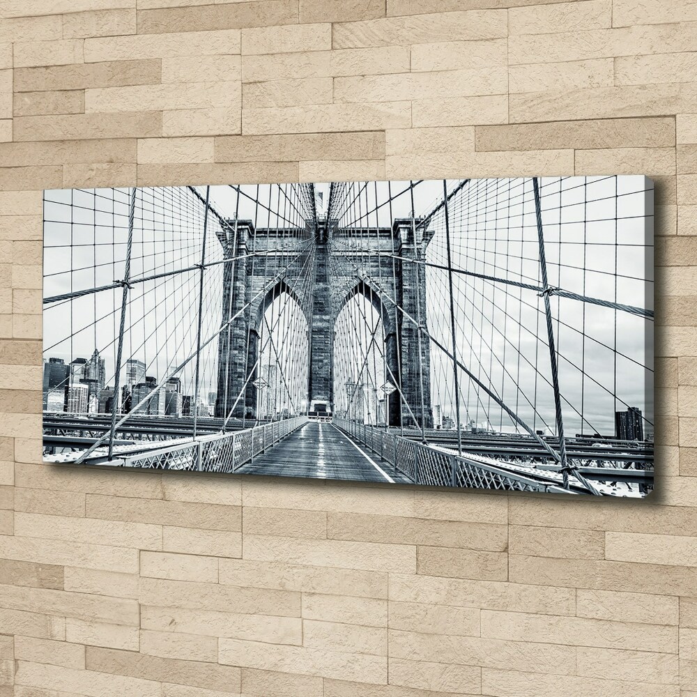 Tableau sur toile Pont de Brooklyn Manhattan