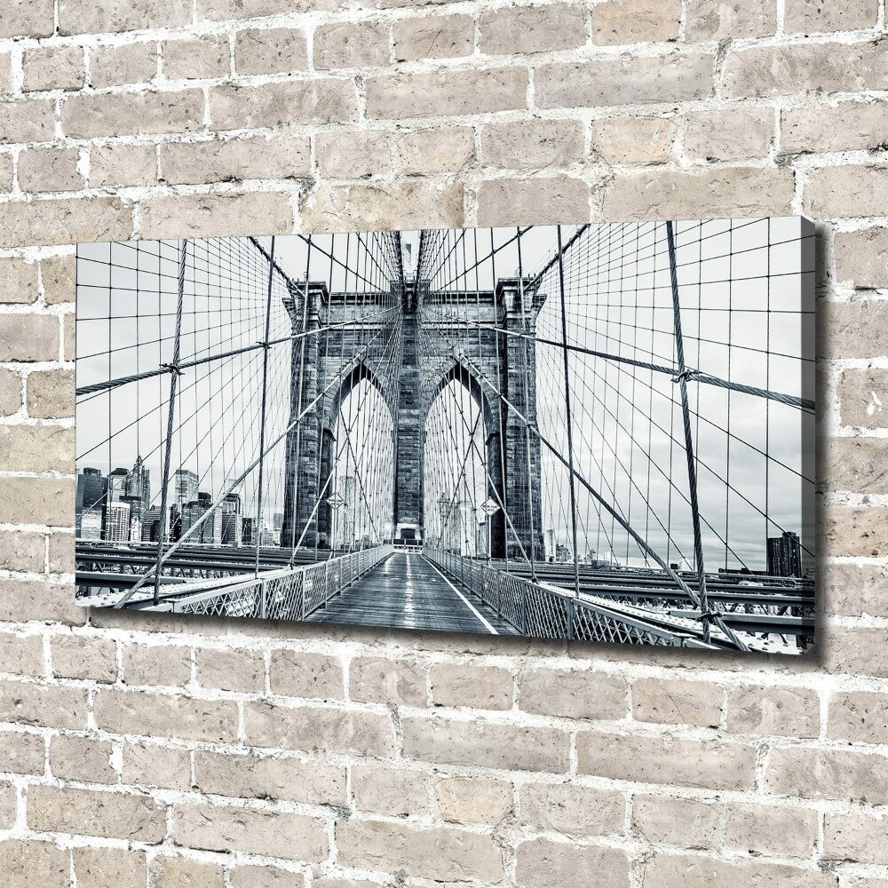 Tableau sur toile Pont de Brooklyn Manhattan