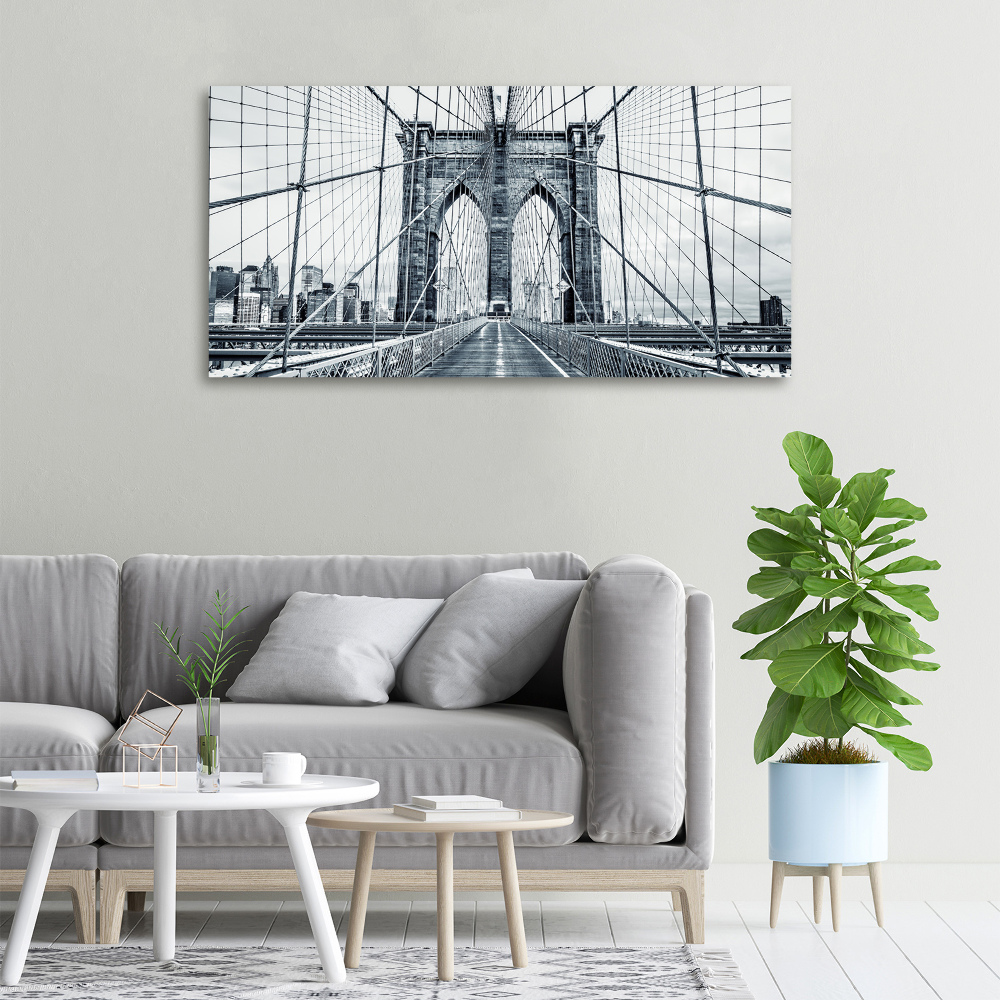 Tableau sur toile Pont de Brooklyn Manhattan