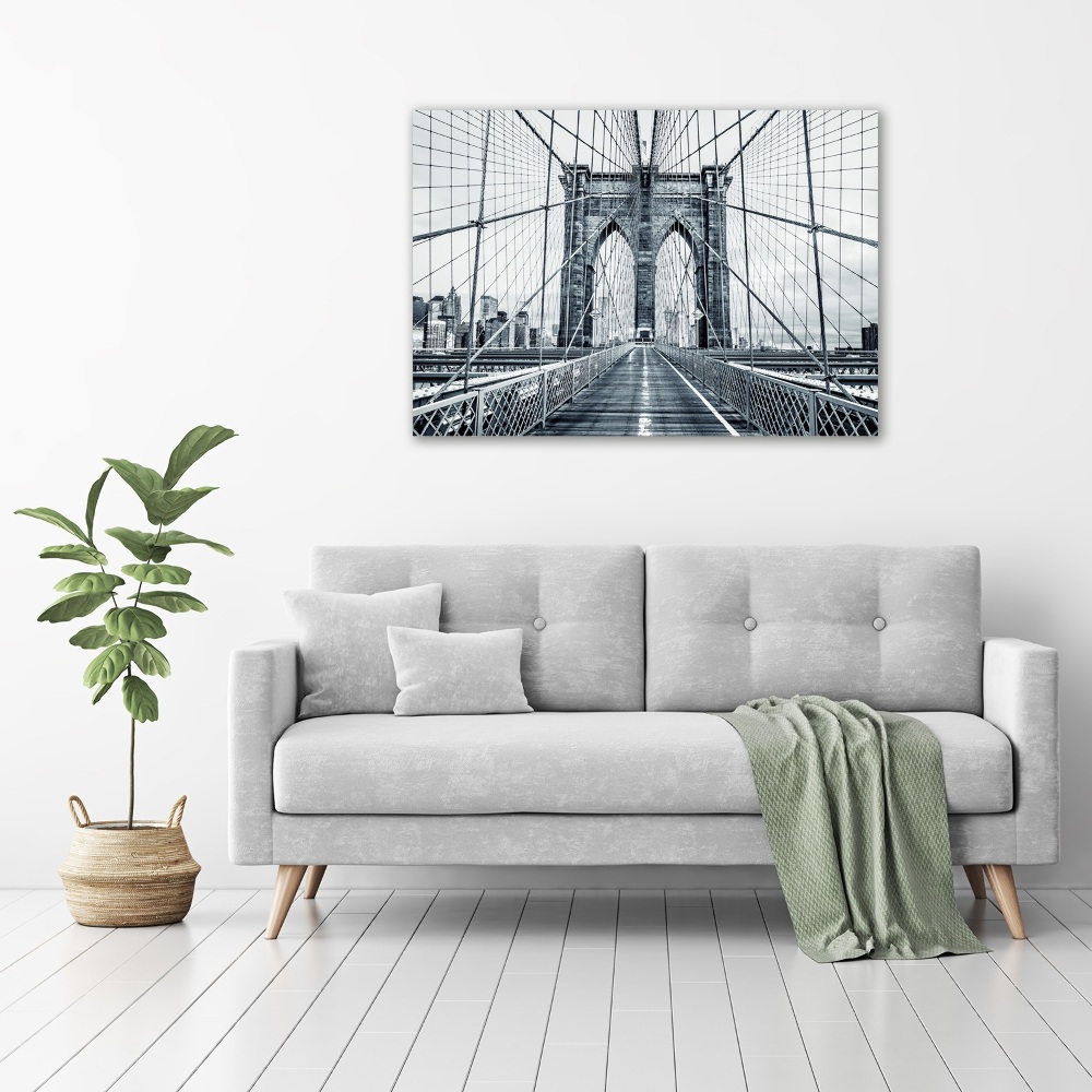 Tableau sur toile Pont de Brooklyn Manhattan