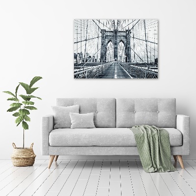 Tableau sur toile Pont de Brooklyn Manhattan