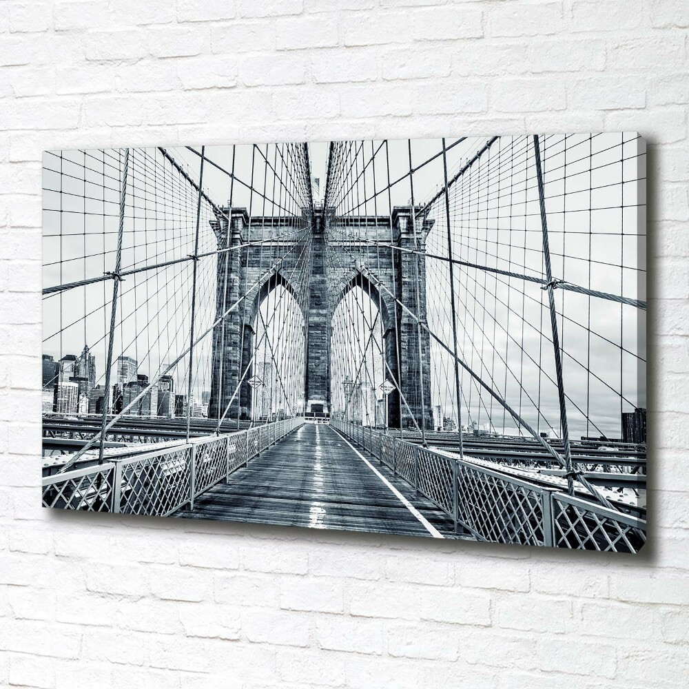 Tableau sur toile Pont de Brooklyn Manhattan