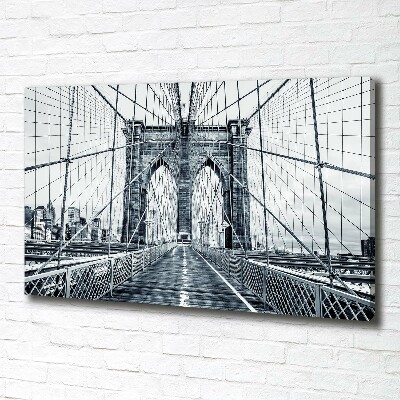 Tableau sur toile Pont de Brooklyn Manhattan