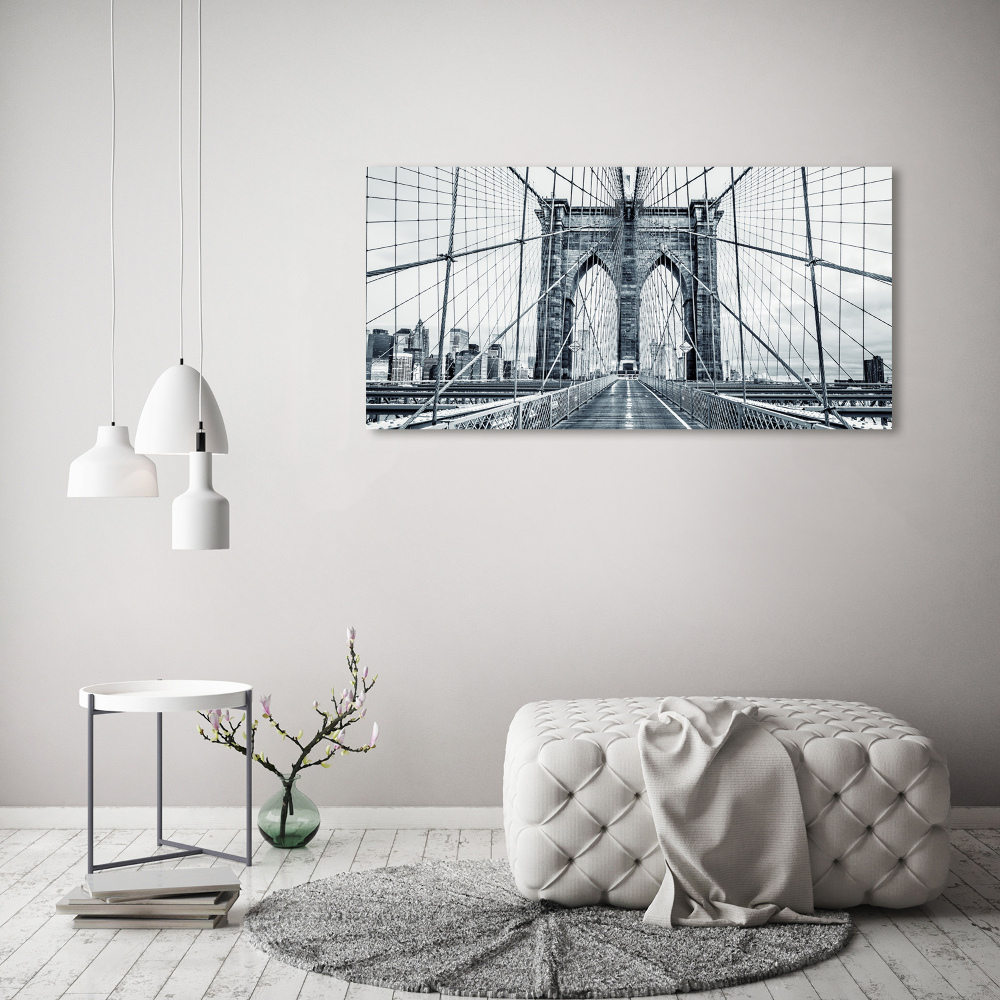 Tableau sur toile Pont de Brooklyn Manhattan