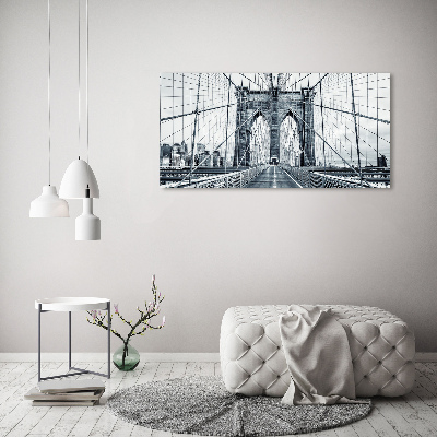 Tableau sur toile Pont de Brooklyn Manhattan