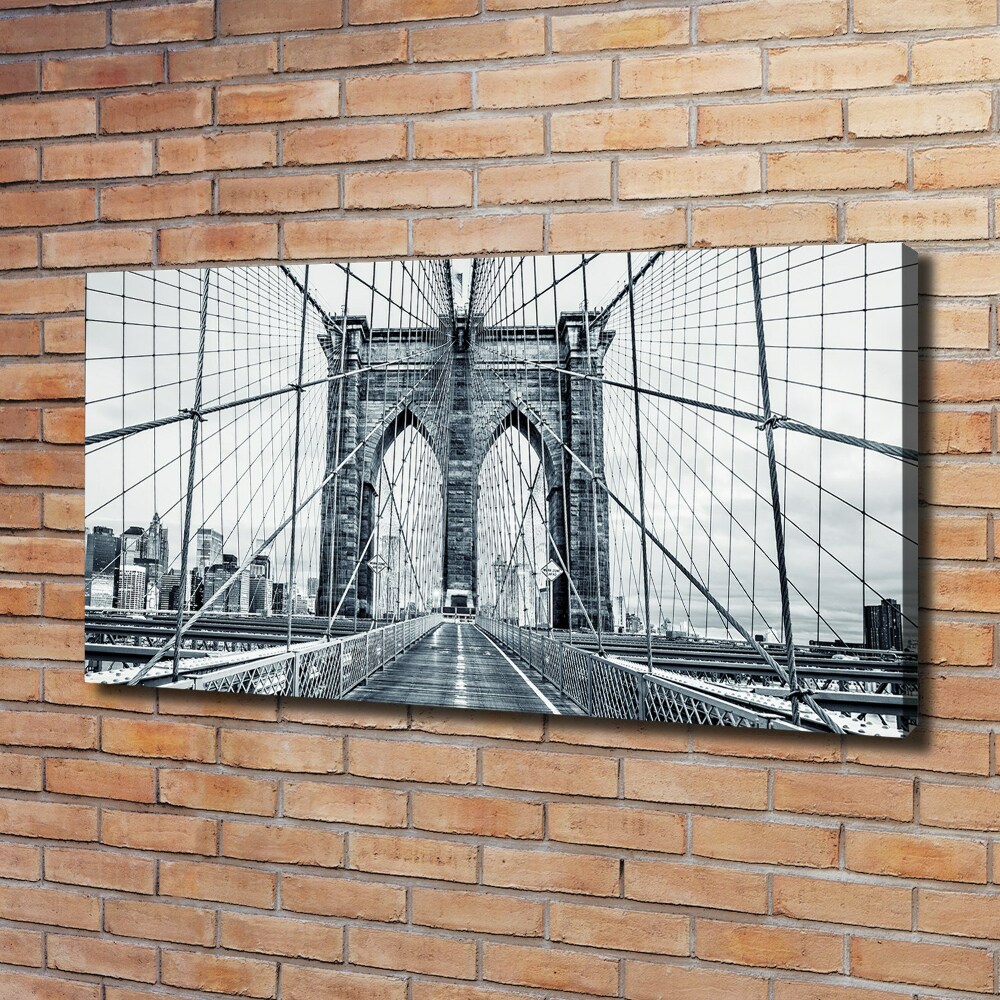 Tableau sur toile Pont de Brooklyn Manhattan