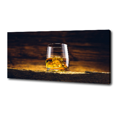 Tableau mural sur toile Bourbon dans un verre