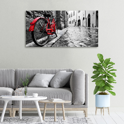 Tableau sur toile Vélo rouge