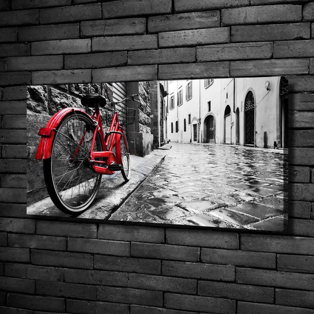 Tableau sur toile Vélo rouge