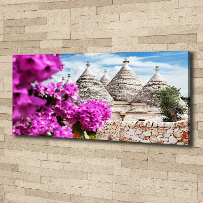 Tableau photo sur toile Maisons Trulli