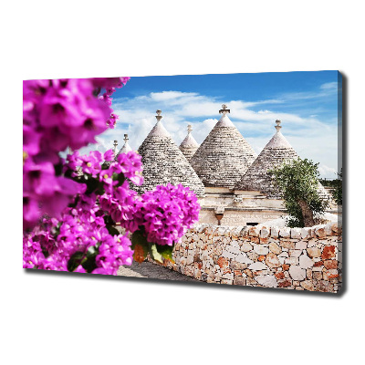 Tableau photo sur toile Maisons Trulli