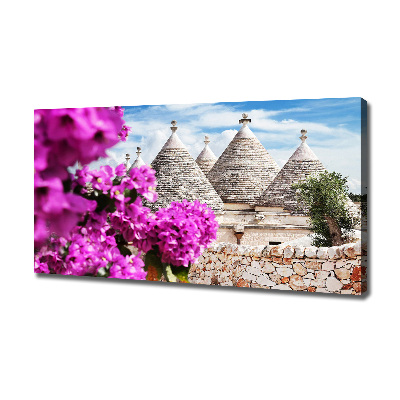 Tableau photo sur toile Maisons Trulli