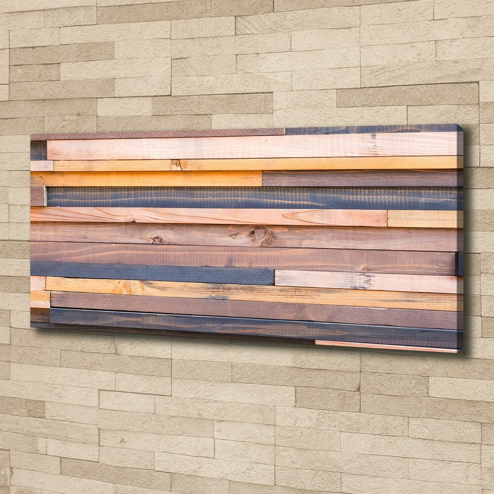 Tableau mural sur toile Mur en bois