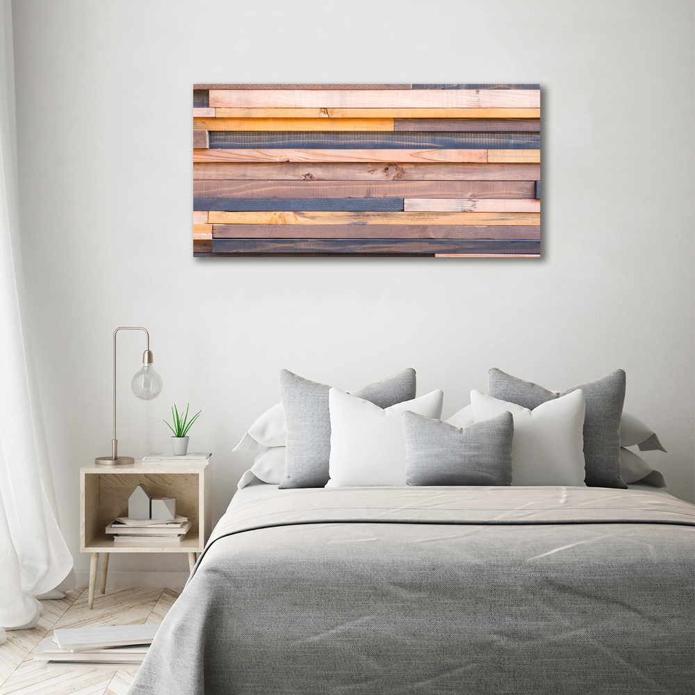 Tableau mural sur toile Mur en bois