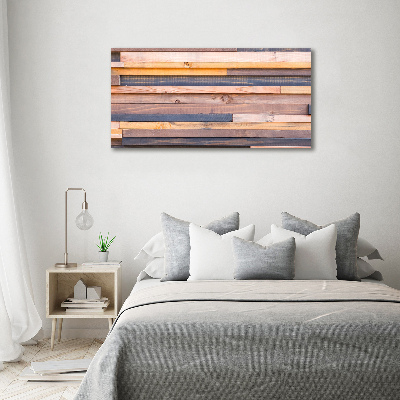 Tableau mural sur toile Mur en bois