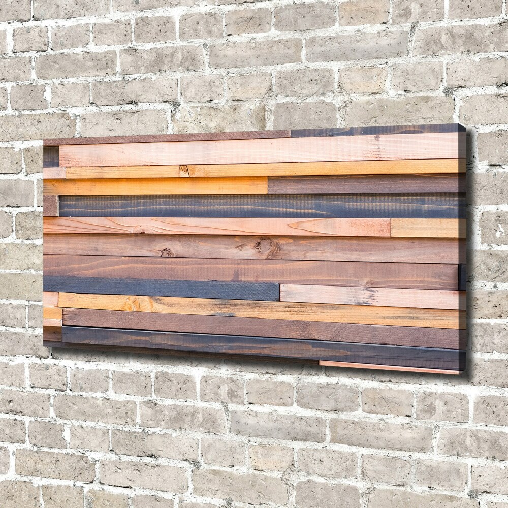 Tableau mural sur toile Mur en bois