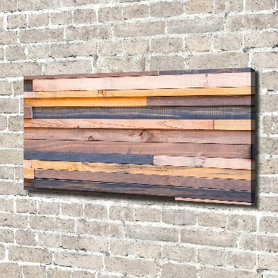 Tableau mural sur toile Mur en bois