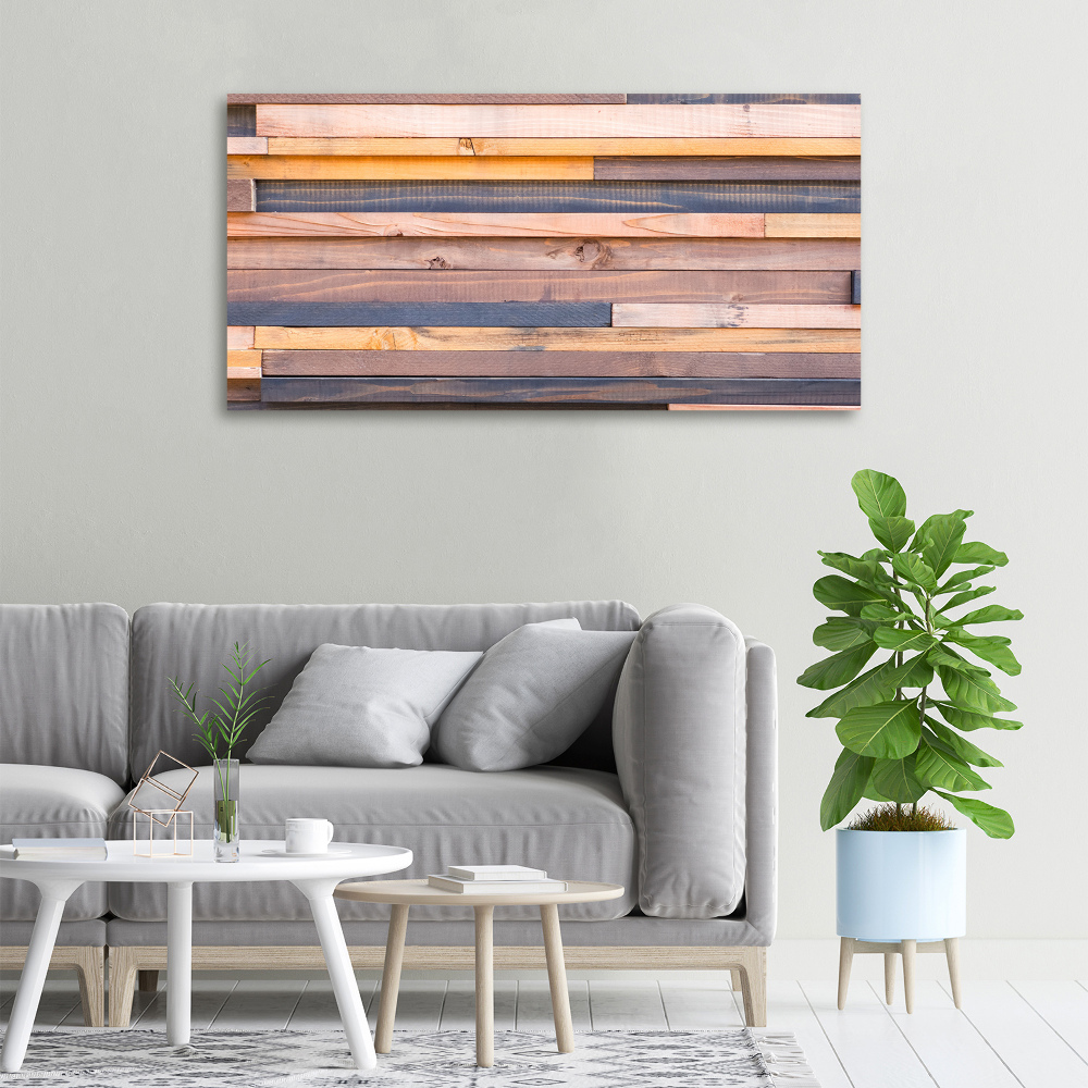 Tableau mural sur toile Mur en bois