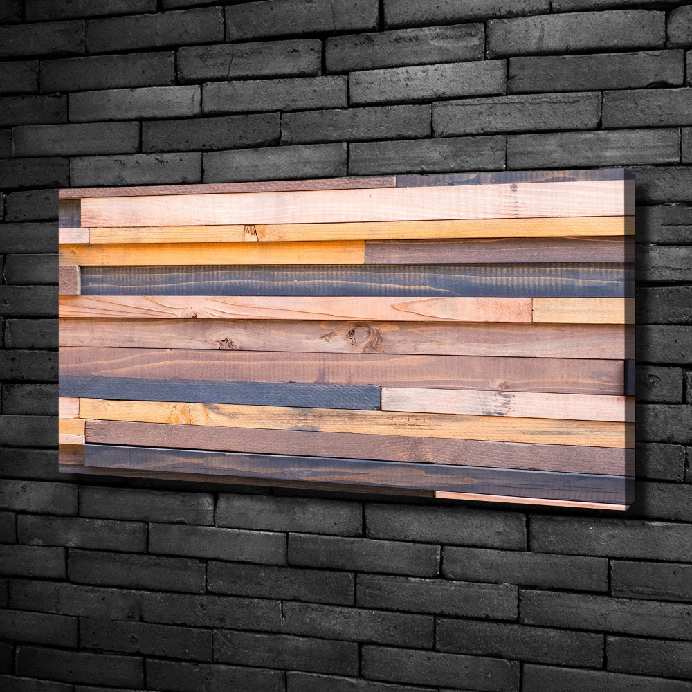 Tableau mural sur toile Mur en bois