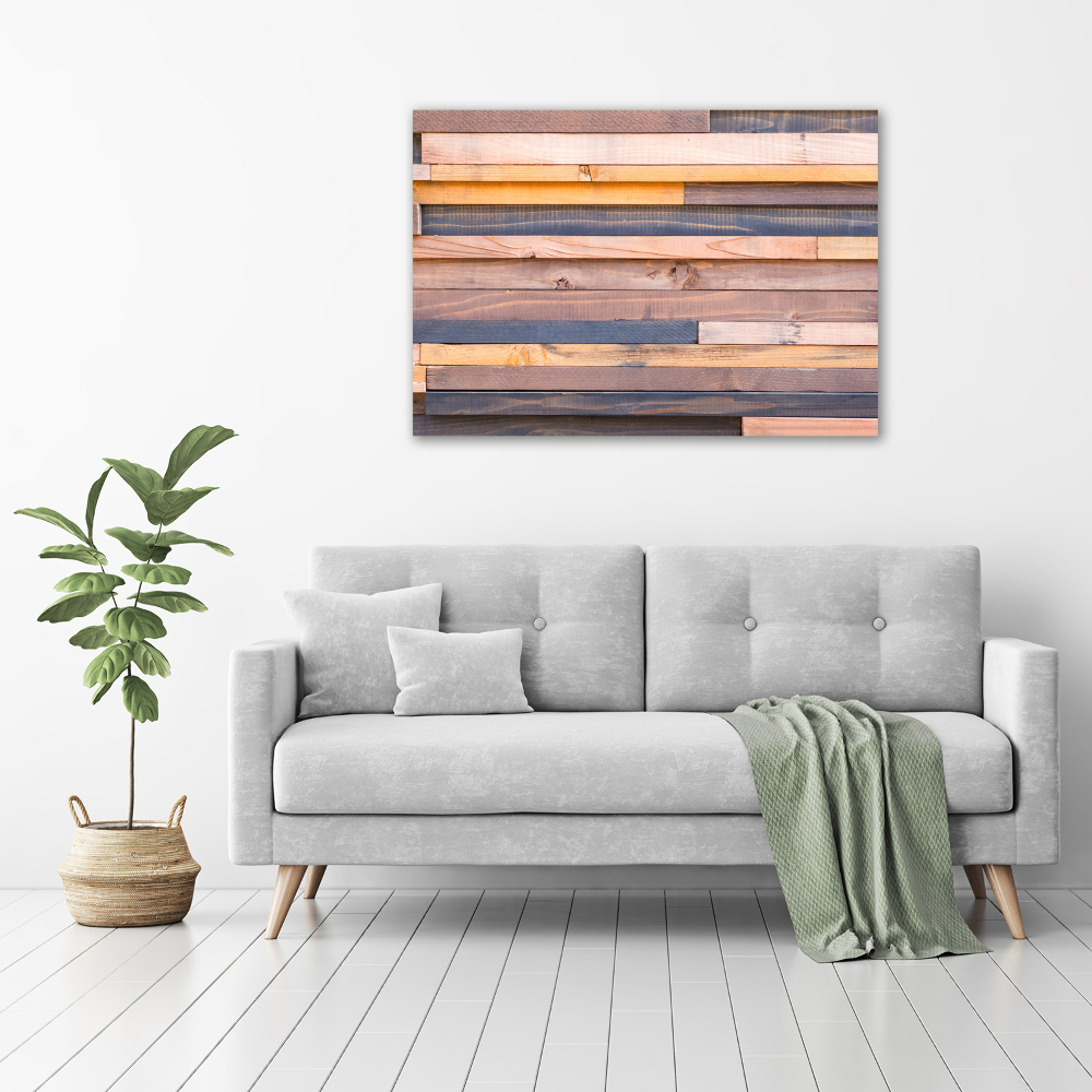 Tableau mural sur toile Mur en bois