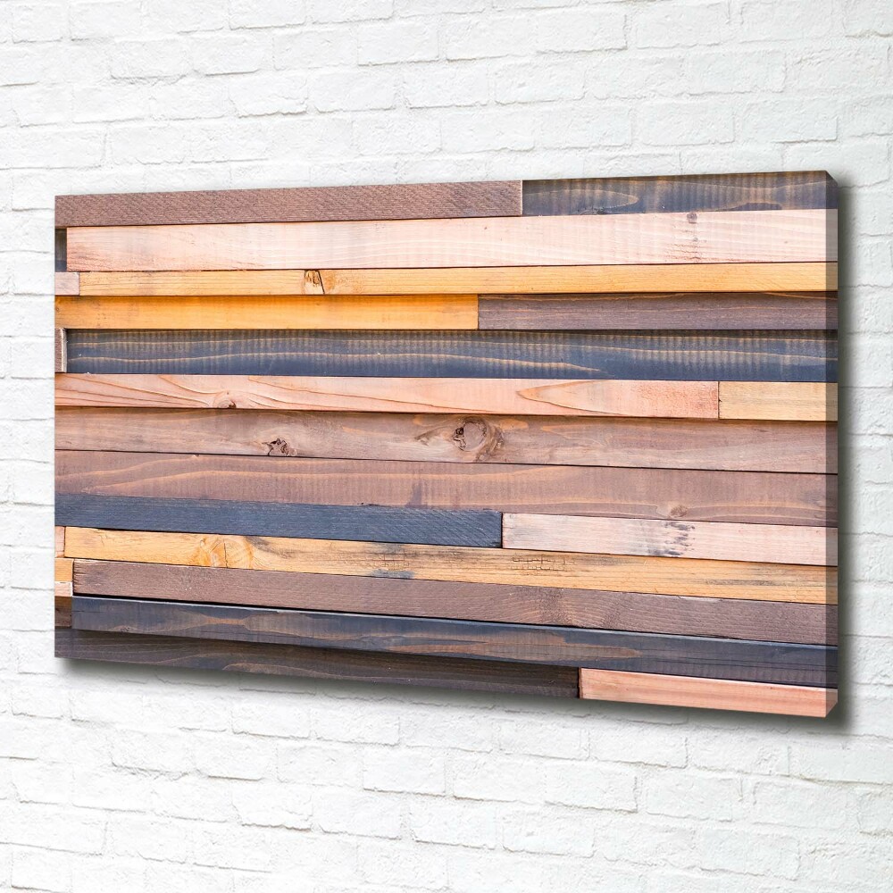 Tableau mural sur toile Mur en bois