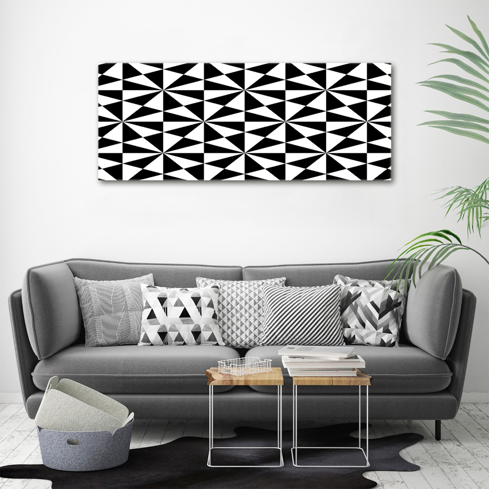 Tableau mural sur toile Illusion en noir et blanc