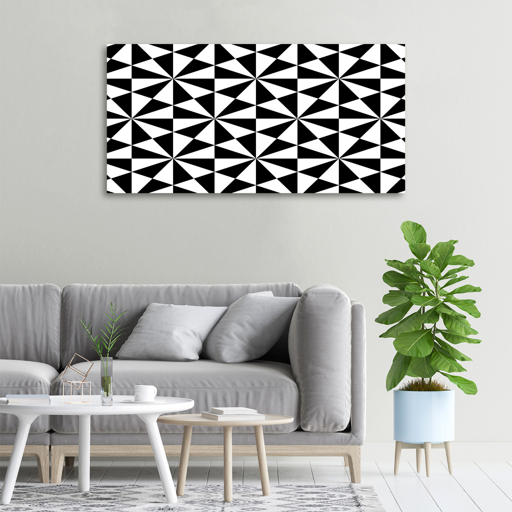 Tableau mural sur toile Illusion en noir et blanc