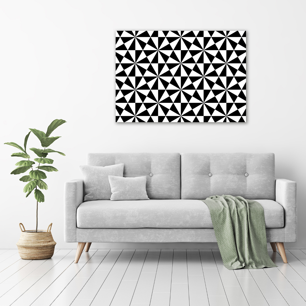 Tableau mural sur toile Illusion en noir et blanc