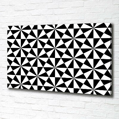 Tableau mural sur toile Illusion en noir et blanc