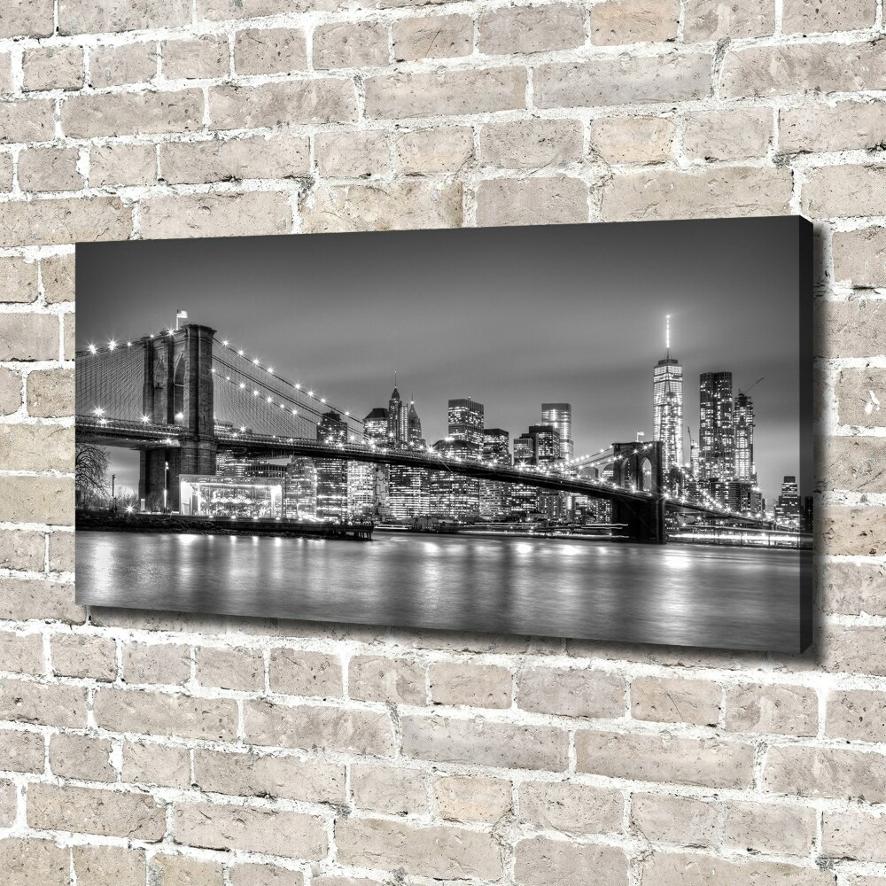 Tableau toile imprimée Pont de Brooklyn Manhattan