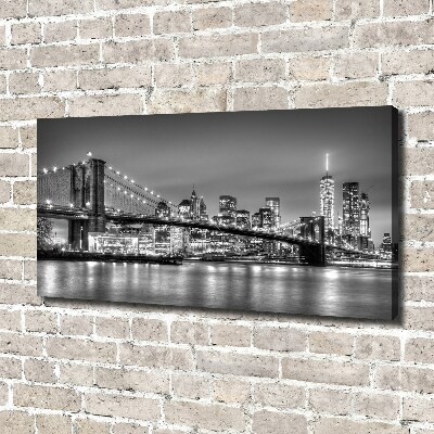 Tableau toile imprimée Pont de Brooklyn Manhattan