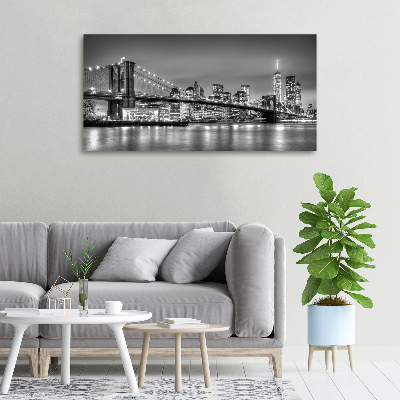 Tableau toile imprimée Pont de Brooklyn Manhattan