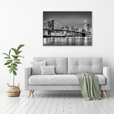 Tableau toile imprimée Pont de Brooklyn Manhattan