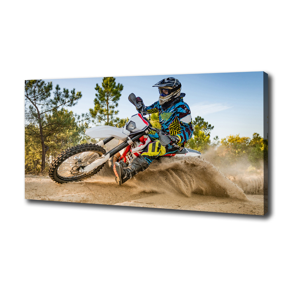 Tableau sur toile Motocross