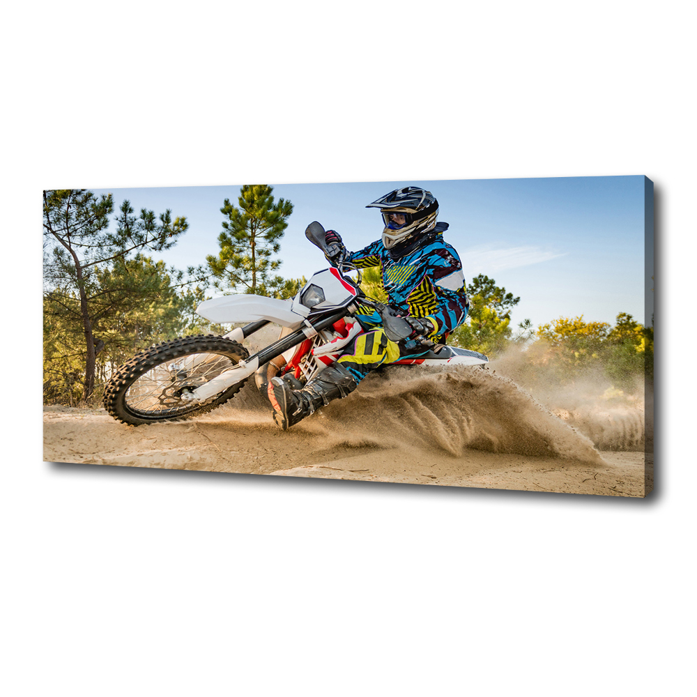 Tableau sur toile Motocross