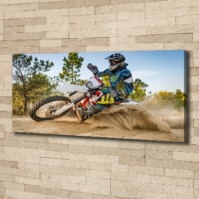 Tableau sur toile Motocross