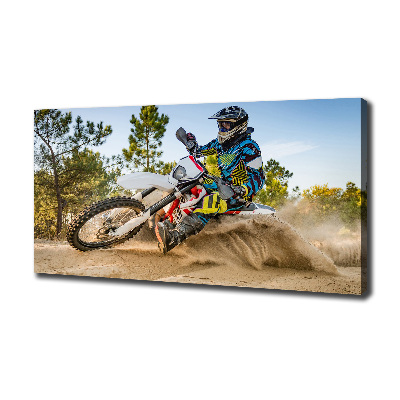 Tableau sur toile Motocross