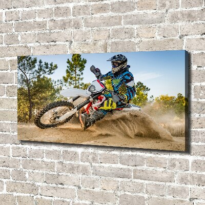 Tableau sur toile Motocross